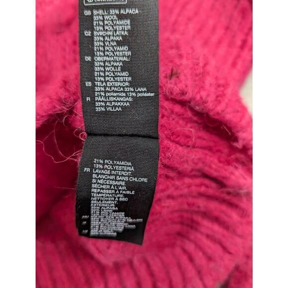 & Other Stories alpaca wool knit bobble fuschia sweater XS - Picture 5 of 7